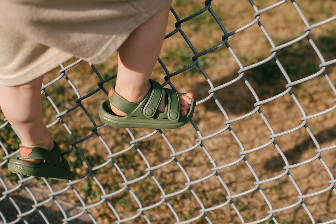 Wondeskip on toddler's feet