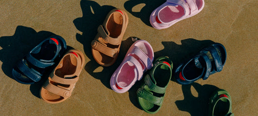 Simples Wonderskips sandals in a neutral setting showing multiple pairs in different colors